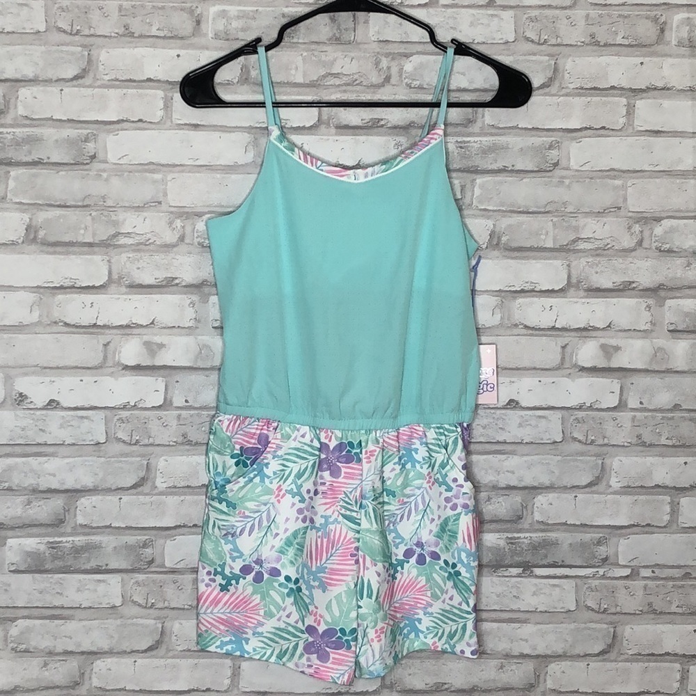 More Than Magic light blue romper, NWT
